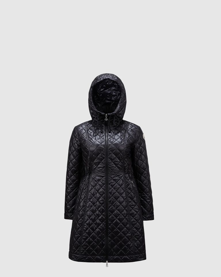 후드 다이아몬드 퀼팅 롱 다운 재킷 - 태그호이어 패딩 레플리카 참고 이미지